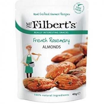 Mr Filber´ts Snacks - Almendras con romero francés 40 g - Caja de: 12 unidades