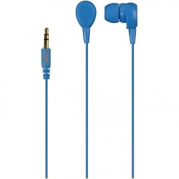 Auriculares Intraauriculares con Micrófono - Fijos - Jack 3.5 mm - 98dB - Antirruido - Estéreo - Azul y Gris