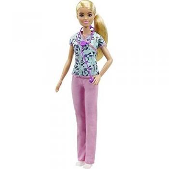 Barbie Nurse Doll with Accessories - 30 cm Blonde/Pink, for Girls Aged 3 and Up