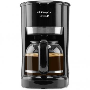 Cafetera de Goteo Orbegozo CG 4027N, 900W, 15 Tazas, 1.5L, Negra