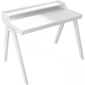 Mesa Escritorio Nere Blanco con Cajón - Mueble de oficina, color blanco, incluye un cajón para almacenamiento, diseño moderno y funcional, ideal para espacios de trabajo o estudio