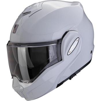 Casco EXO-TECH EVO PRO SOLID Light Grey - Gris, talla XS (54-55 cm), diseño aerodinámico, visera ajustable, sistema de ventilación avanzado, interior desmontable y lavable, homologación de