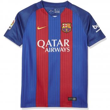 Nike FC Barcelona Yth Ss Hm Stadium Jsy, Camiseta de manga corta para niño, Azul