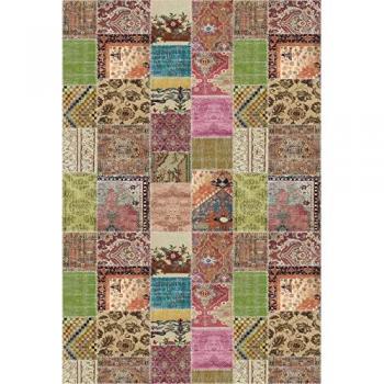 Alfombra Vinílica Étnica Multicolor para Pasillo, Cocina y Salón - Diferentes Tamaños - Modelo Sharif 2804 01