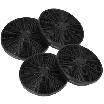 Filtro de carbón activado vhbw 4x compatible con campanas extractoras Indesit IG 80 GY