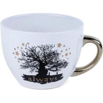 Taza temática de Harry Potter Always Blanco/Negro/Oro One Size