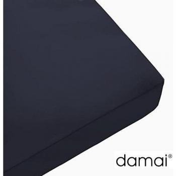 Sábana Bajera Ajustable Damai, Algodón, Azul Marino, Varias Medidas