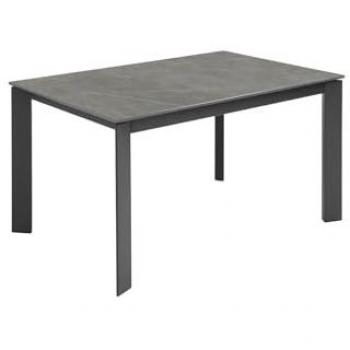Mesa Extensible de Cerámica Gris 140/200 x 90 cm