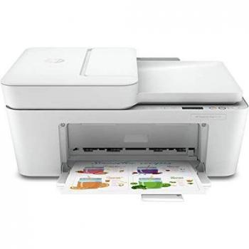 HP DeskJet Plus 4120 3XV14B, Impresora Multifunción A4, Imprime, Escanea, Copia y Fax, Wi-Fi, USB 2.0, HP Smart App, Incluye 3 Meses del Servicio Instant Ink, Blanca