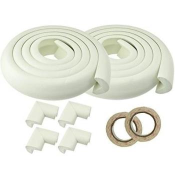 FiveSeasonStuff 4 Metros Multiusos Antigolpes Proteccion Borde y 4 Esquinas Conjunto para Mesa y Mueble Seguridad para Ninos