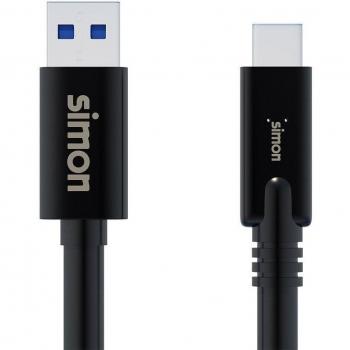 Cable USB 3.1 C a USB A 1 metro negro