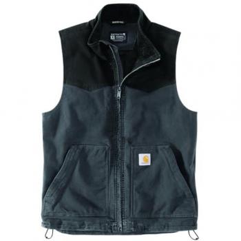 Carhartt Montana Rugged Flex Relaxed Fit Duck Vest - Black Gray - 2XL