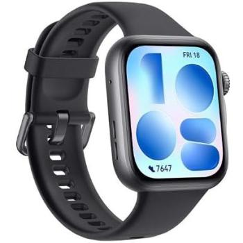 Huawei Reloj Inteligente Fit 5, Pantalla AMOLED 1.82, GPS, Autonomía de hasta 10 días, Correa de Fluoroelastómero Negro