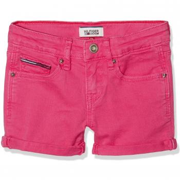 Tommy Hilfiger Nora Denim Short Vsst Gd, Pantalones Cortos para Niños, Rosa