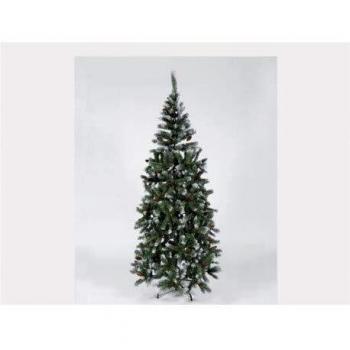Arbol de Navidad Decorado piñas y Nieve 280 Puntas 150 cm.