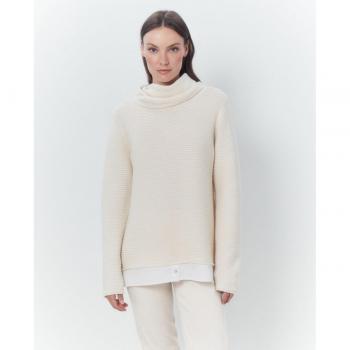 Jersey liso canalé de mujer
