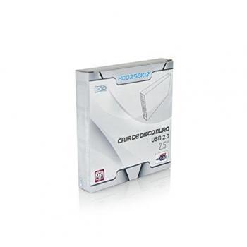 3Go HDD25BK12 - Caja para Disco Duro de 2.5, Material Aluminio, Color Negro