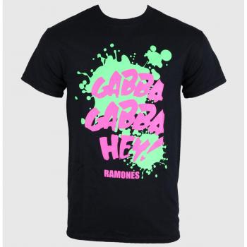 Unisex Metallic T-Shirt Ramones - Gabba Hey - ROCK OFF M