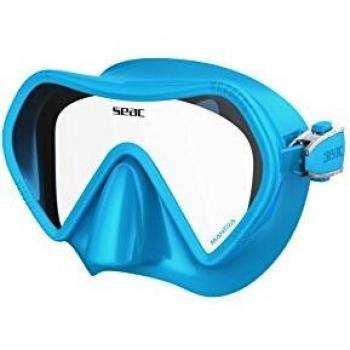 SEAC 750036 Mantra Máscara de Diseño Italiano, Unisex niños, Azul Claro, Medium