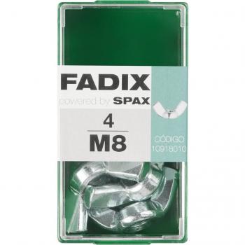 FADIX - Tuerca Mariposa Cincada M8 - Caja 4 Uds