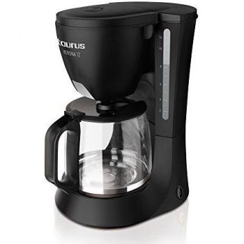 Taurus Cafetera Goteo Verona 12, 680 W, 1.2 litros, plástico, Color Negro
