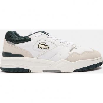 Lacoste Court Sneakers, White/Dark Green, Male, Size: 10 US