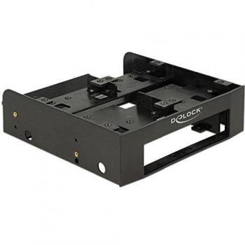 Marco de Montaje Delock 5.25 para 1 x 3.5 + 2 x 2.5 HDD/SSD, Plástico Negro