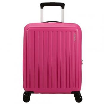 American Tourister Rejoy 55cm TSA Lock Unisex Spinner Cabin Trolley Case - Hawaiian Pink