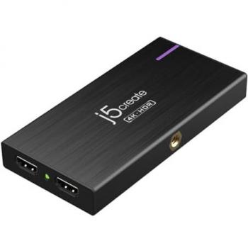 Capturadora de Video J5CREATE JVA14-N 4K USB 3.2 HDR Multiplataforma