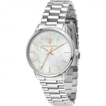 Maserati Royale - Reloj de mujer R8853147507 de acero con correa plateada