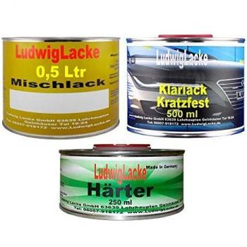 Ludwig Pintura Set de 1,25 l para Seat negro Magico Código de Colores c9z Diseño Año 1995 – 2011 perlado barniz 0,5 litros spritzfertiger Base barniz 0,5 litros, transparente y 0,25 litros Bolsa Endurecedor