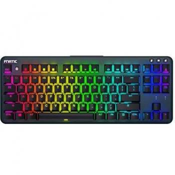 Teclado Gaming FnaticGear miniSTREAK SILENT Tenkeyless con Ejes Rojos Silenciosos y Diseño en Inglés