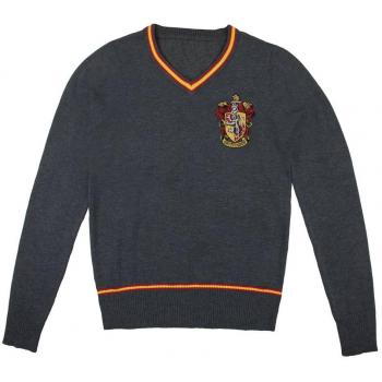 Suéter de Gryffindor Cinereplicas, tipo: suéter, características: tejido suave, diseño inspirado en la casa Gryffindor de Harry Potter, colores rojo y dorado, escudo bordado en el pecho, disponible