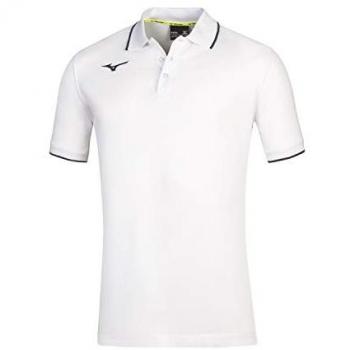 Mizuno Children's Short Sleeve Polo Shirt White 14 Years Unisex