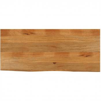 Tablero de mesa Día y Noche borde natural madera maciza mango 140x60x3,8 cm