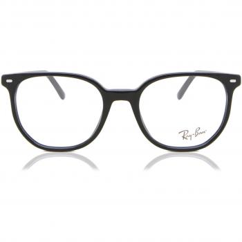 Ray-Ban Elliot Gafas Graduadas RX 5397 2000 - Gafas Recetadas para Hombre Negras, montura de acetato, forma rectangular, lentes ópticos personalizables, diseño clásico y atemporal
