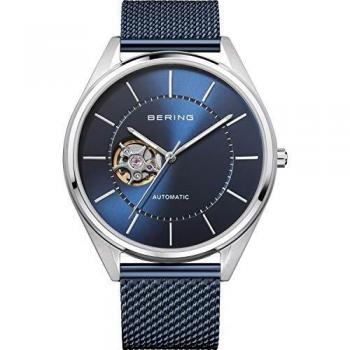 Reloj Automático Bering para Hombres 43mm Acero Inoxidable Azul con Cristal de Zafiro y Garantía de 3 Años