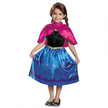 Disfraz Infantil Disney Frozen Anna De Viaje Classic Talla S 5-6 Años