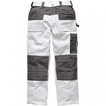 Dickies Mens GDT290 Workwear Trousers White Grey WD4930W