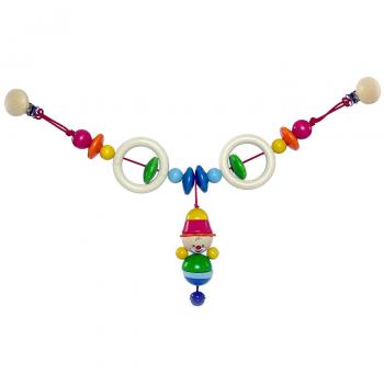 Hess 12997 - Juguete de madera de clip para basinet o cochecito, diseño payaso Félix