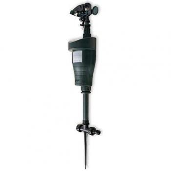 vidaXL Spray Repelente de Animales con Sensor PIR Verde Oscuro Funciona a Pilas
