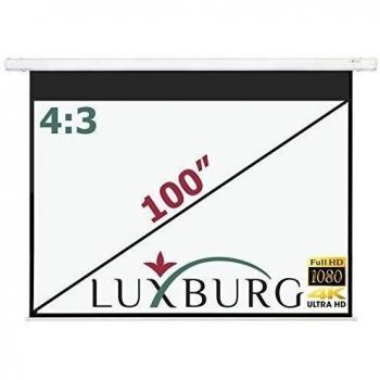 Luxburg® 100 203x152 cm Full HD 3D Pantalla de Proyección motorizada - Pantalla en Cuentas de Vidrio