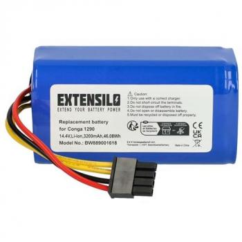 Batería Compatible para Robot de Limpieza Vileda VR302 (3200 mAh, 14.4 V, Li-Ion) - Extensilo