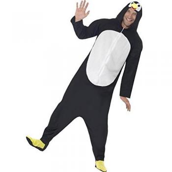 Disfraz de Pingüino Divertido para Adulto con Capucha - Talla XL