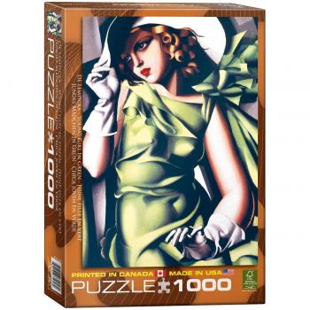 Puzzle Eurographics - Joven Mujer en Verde, 1000 Piezas