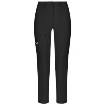 Pantalones Salewa Puez Dolomitic 2 Durastretch Regulares para Mujer en Negro