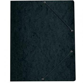 Carpeta Esquinera Herlitz Easyorga A4 con Gomas, Cartón Negro
