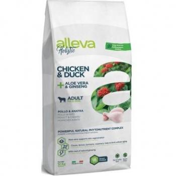 Alleva Holistic Pienso para Perros Adultos de Razas Grandes con Pollo y Pato, enriquecido con Ginseng y Aloe Vera