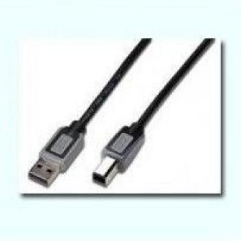 Powergreen CAB-20018-ST Cable USB 2.0 Impresora, Tipo Am-Bm con Ferrita, 1.8 metros
