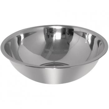 Cuenco Mezclador de Acero Inoxidable 4.8L - Base Plana, Apilable, Uso Profesional y Doméstico